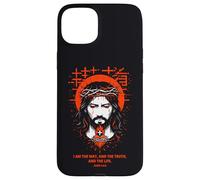 Jesus I Am The Way Christian Gothic John 14:6 Verse biblique Coque pour iPhone 15 Plus