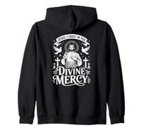 Jesus I Trust in You Divine Mercy Catholique Christian Sweat à Capuche