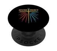 Jesus I Trust In You Divine Mercy Catholique PopSockets PopGrip Adhésif