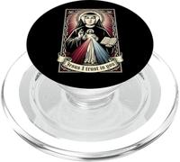 Jesus I Trust in You Divine Mercy Sainte Faustine Catholique PopSockets PopGrip pour MagSafe
