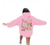 Jesus I Will Praise Him In Every Season Hoodies for Women Y2K Graphic Christian Vintage Hoodie Clothes Pray The Lord Fashion Plain Casual Pull à capuche à manches longues Automne Country, rose, XL