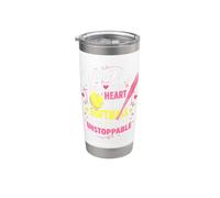 Jesus In Her Heart Softball Hand She Is Unstoppable Pichet Gobelet isotherme en acier inoxydable double paroi