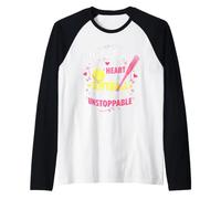 Jesus in Her Heart Softball Hand She is Unstoppable Pichet Manche Raglan