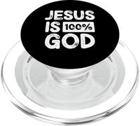 Jesus is 100 Percent God Christian Faith Statement PopSockets PopGrip pour MagSafe