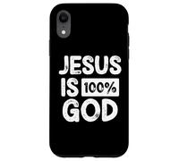 Jesus is 100 Percent God Greater Than Highs and Lows Coque pour iPhone XR