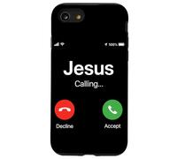 Jesus is Calling Funny Christian Citation Christianisme Believer Coque pour iPhone SE (2020) / 7/8