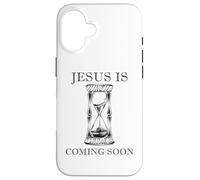 Jesus is Coming Soon - Rapture Warning Christian Quote Coque pour iPhone 16