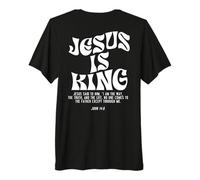 Jesus is King Bible Verse John 14:6 Christian God (on Back) T-Shirt Haut de Gamme