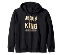 Jesus is King Bible Verse John 14:6 Christian God Religious Sweat à Capuche
