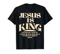 Jesus is King Bible Verse John 14:6 Christian God Religious T-Shirt