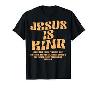 Jesus is King Bible Verse John 14:6 Christian God Religious T-Shirt