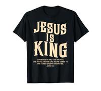 Jesus is King Bible Verse John 14:6 Christian God Religious T-Shirt
