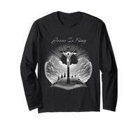 Jesus is King, Christian Faith and Love T-Shirt Manche Longue