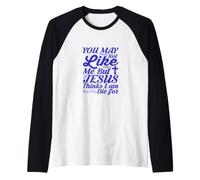 Jesus is King, Christian Faith and Love T-Shirt Manche Raglan