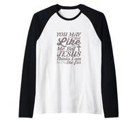 Jesus is King, Christian Faith and Love T-Shirt Manche Raglan