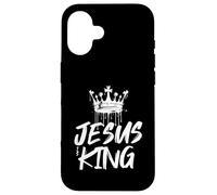 Jesus is King Inspiration Christian Hope Design Coque pour iPhone 16