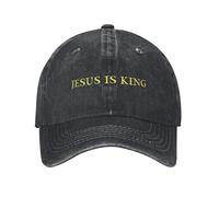 Jesus is King Kanye West Casquettes de Baseball Unisexe Style Chapeaux délavés usés Casquette Coiffe Vintage de Voyage extérieur Ajustable