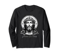 Jesus is King - Powerful Christian Art Design with Jesus Manche Longue