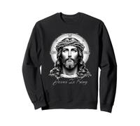 Jesus is King - Powerful Christian Art Design with Jesus Sweatshirt