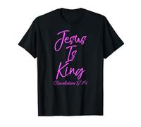 Jesus is King Revelation 17:14 Écriture Dieu Bible Prière T-Shirt