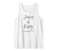 Jesus is King Revelation 17:14 Écriture Dieu chrétien Seigneur Débardeur