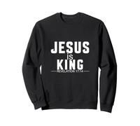 Jesus is King Revelation 17 14 Verse biblique chrétien Sweatshirt
