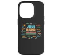 Jesus is King Revelation 19:16 - Philippiens 2:9-11 Bible Coque pour iPhone 14 Pro