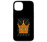 Jesus is King Revelation 19:16 Verse biblique chrétienne Coque pour iPhone 13