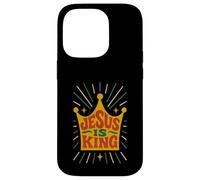 Jesus is King Revelation 19:16 Verse biblique chrétienne Coque pour iPhone 14 Pro