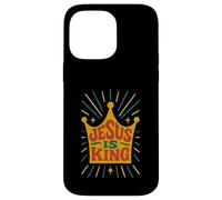 Jesus is King Revelation 19:16 Verse biblique chrétienne Coque pour iPhone 14 Pro Max