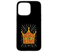 Jesus is King Revelation 19:16 Verse biblique chrétienne Coque pour iPhone 15 Pro Max