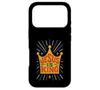 Jesus is King Revelation 19:16 Verse biblique chrétienne Coque pour iPhone 17 Pro