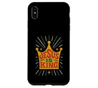 Jesus is King Revelation 19:16 Verse biblique chrétienne Coque pour iPhone XS Max