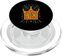 Jesus is King Revelation 19:16 Verse biblique chrétienne PopSockets PopGrip pour MagSafe
