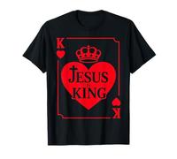 Jesus is King Saint Valentin K Heart Card Chrétien T-Shirt