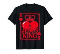 Jesus is King Saint Valentin K Heart Card Chrétien T-Shirt