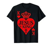 Jesus is King Saint Valentin K Heart Card Chrétien T-Shirt