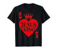 Jesus is King Saint Valentin K Heart Card Chrétien T-Shirt
