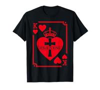 Jesus is King Saint Valentin K Heart Card Chrétien T-Shirt