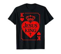 Jesus is King Saint Valentin K Heart Card Chrétien T-Shirt