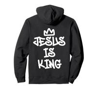Jesus is King Style Graffiti Style chrétien Streetwear Art Sweat à Capuche