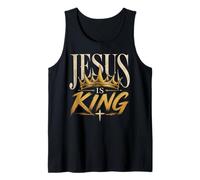 Jesus is King Verse biblique Jean 14:6 Dieu chrétien Religieux Débardeur