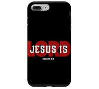 Jesus is Lord Romans 10:9 Écriture de culte de Foi chrétienne Coque pour iPhone 7 Plus/8 Plus