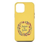 Jesus is Love Chrétien Contemporain Amusant avec Couronne Coque pour iPhone 12 Pro Max
