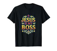 Jesus is My Boss Christian Faith Clothing Bold Religiious T-Shirt