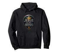 Jesus is My Boss Christian Shield Super-héros Sweat à Capuche