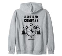 Jesus is My Compass - Proverbs 3:6 Christian Faith Camping Sweat à Capuche