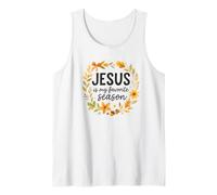Jesus is My Favorite Season Fall Wreath Watercolor Débardeur