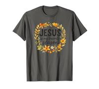 Jesus is My Favorite Season Fall Wreath Watercolor T-Shirt