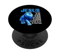 Jesus is My God Bible avec Citation chrétienne inspirante PopSockets PopGrip Adhésif